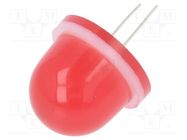 LED; 16mm; red; 650÷3000mcd; Front: convex; 4÷4.2VDC; No.of term: 2 POLAM-ELTA