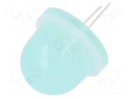 LED; green; 16mm; 550÷1800mcd; Front: convex; 3.1÷3.2VDC POLAM-ELTA