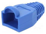 RJ45 plug boot; 6.5mm; blue LOGILINK