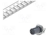 Connector: M12; socket; PIN: 4; female; A code-DeviceNet / CANopen AMPHENOL LTW