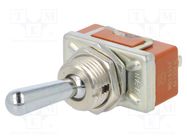 Switch: toggle; Pos: 2; SPST; ON-OFF; 6A/125VAC; 6A/30VDC; -25÷70°C PANASONIC