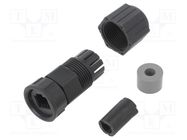 Case RJ45; plastic; 5÷6.5mm; IP67; for cable; straight; size C AMPHENOL LTW