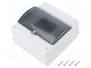 Enclosure: for modular components; IP20; white; No.of mod: 6; MINI ELEKTRO-PLAST NASIELSK