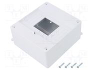 Enclosure: for modular components; IP20; white; No.of mod: 6; 400V ELEKTRO-PLAST NASIELSK