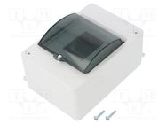 Enclosure: for modular components; IP20; white; No.of mod: 4; 400V ELEKTRO-PLAST NASIELSK