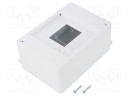 Enclosure: for modular components; IP20; white; No.of mod: 4; 400V ELEKTRO-PLAST NASIELSK