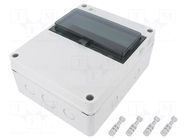 Enclosure: for modular components; IP65; light grey; HERMETICA ELEKTRO-PLAST NASIELSK