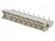 Connector: DIN 41612; socket; male; PIN: 15; angled 90°; 15A; THT HARTING