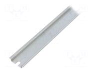 DIN rail; steel; zinc; L: 580mm; W: 35mm; TS35 FIBOX