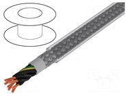 Wire; Pro-Met; 7G0.5mm2; shielded,tinned copper braid; PVC; 50m ALPHA WIRE
