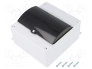 Enclosure: for modular components; IP20; white; No.of mod: 6; 400V ELEKTRO-PLAST NASIELSK