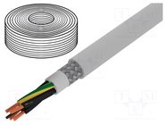 Wire; TOPFLEX-600-C-PVC; 4G10mm2; round; stranded; Cu; PVC; grey HELUKABEL
