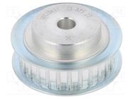 Belt pulley; AT5; W: 10mm; whell width: 21mm; Ø: 41.8mm; aluminium OPTIBELT