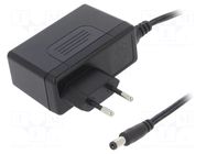 Power supply: switching; mains,plug-in; 18VDC; 3.33A; 60W; 88% MEAN WELL