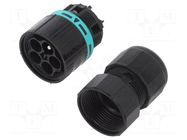 Connector: AC supply; screw terminal; male; TH387; 7÷12mm; 450V TECHNO