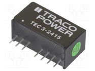 Converter: DC/DC; 3W; Uin: 18÷36VDC; Uout: 24VDC; Iout: 125mA; SIP8 TRACO POWER