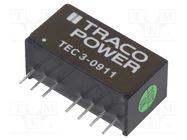 Converter: DC/DC; 3W; Uin: 4.5÷13.2V; Uout: 5VDC; Iout: 600mA; SIP8 TRACO POWER