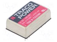 Converter: DC/DC; 8W; Uin: 43÷160VDC; Uout: 12VDC; Uout2: -12VDC TRACO POWER