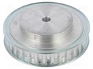 Belt pulley; T10; W: 16mm; whell width: 31mm; Ø: 100mm; aluminium OPTIBELT