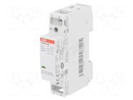 Contactor: 2-pole installation; 20A; 230VAC,230VDC; NO x2; ESB ABB