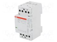 Contactor: 4-pole installation; 25A; 230÷240VAC,230÷240VDC; ESB ABB