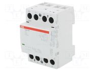 Contactor: 4-pole installation; 40A; 230VAC,230VDC; NC + NO x3 ABB