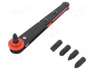 Kit: screwdriver bits; Phillips,slot; 111mm; PH1,PH2,PH3,SL 6 ENGINEER