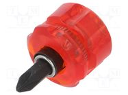 Screwdriver; Phillips,slot; PH2,SL 6; Blade length: 16mm ENGINEER