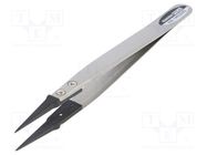 Tweezers; Tipwidth: 0.4mm; Blade tip shape: sharp; Blades: narrow ENGINEER