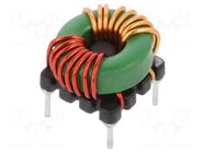 Inductor: wire; THT; 145uH; 20mΩ; ±35%; 11.5x11.5x8.8mm; 5.2A TRACO POWER
