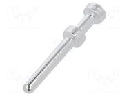 Contact; male; 2.5mm; CEM/DEM,HEE; silver plated; 0.75mm2; crimped TE Connectivity
