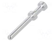 Contact; male; 2.5mm; CEM/DEM,HEE; silver plated; 1mm2; crimped TE Connectivity
