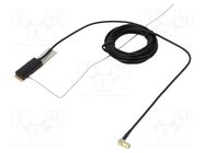 Antenna; 18dBi; DAB; 50Ω; black; 5VDC; RG174; -10÷80°C; 174÷240MHz 