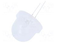 LED; white warm; 16mm; 900÷3600mcd; 90°; Front: convex; 2.6÷2.9VDC POLAM-ELTA