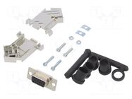 Connector: D-Sub; PIN: 15; plug; female; soldering; for cable; black ENCITECH