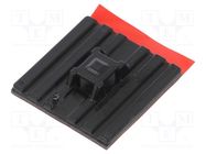 Holder; self-adhesive; polyamide; UL94V-2; black; Tie width: 5.4mm HELLERMANNTYTON