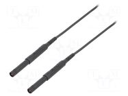 Test lead; 6kVDC; 6kVAC; 16A; banana plug 4mm,both sides; black SCHÜTZINGER