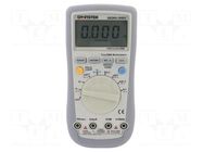 Digital multimeter; RS232; LCD; (5999); Bargraph: 61segm; True RMS GW INSTEK