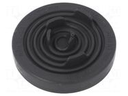 Grommet; Ømount.hole: 40mm; elastomer thermoplastic TPE; black MOREK