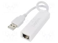 USB to Ethernet adapter; USB 2.0; 10/100Mbps,Fast Ethernet LOGILINK