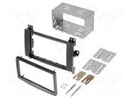 Radio frame; Mercedes; 2 DIN; black ACV