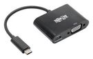 USB-C TO VGA ADAPTER W/PD CHARGE, BLACK