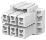 PLUG HOUSING, 6POS, PA 6.6 GF, NATURAL