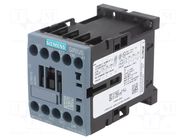 Contactor: 3-pole; NO x3; Auxiliary contacts: NC; 110VAC; 9A; 3RT20 SIEMENS