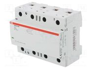Contactor: 4-pole installation; 100A; 230VAC,230VDC; NO x4 ABB