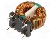 Inductor: wire; THT; 10mH; 5A; 40mΩ; 230VAC; 20x15mm; -20÷50%; 10kHz FERYSTER