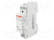 Contactor: 2-pole installation; 16A; 24VAC,24VDC; NC + NO ABB