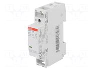Contactor: 2-pole installation; 16A; 230VAC,230VDC; NO x2; ESB ABB