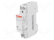 Contactor: 2-pole installation; 20A; 230VAC,230VDC; NC x2; ESB ABB