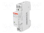 Contactor: 2-pole installation; 20A; 230VAC,230VDC; NC x2; ESB ABB